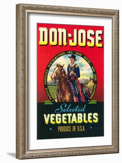 Don Jose Vegetables Label-null-Framed Art Print