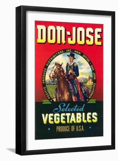 Don Jose Vegetables Label-null-Framed Art Print