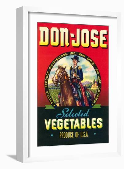 Don Jose Vegetables Label-null-Framed Art Print