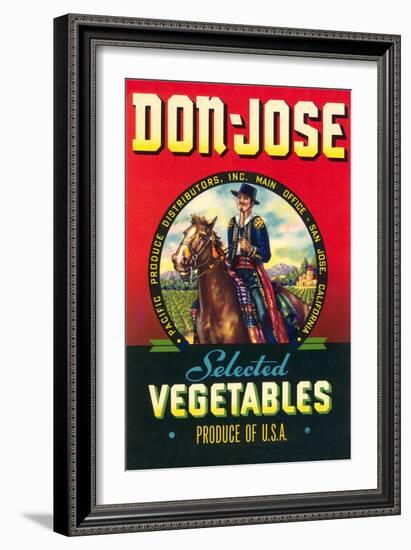 Don Jose Vegetables Label-null-Framed Art Print