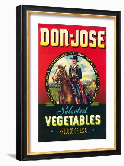 Don Jose Vegetables Label-null-Framed Art Print