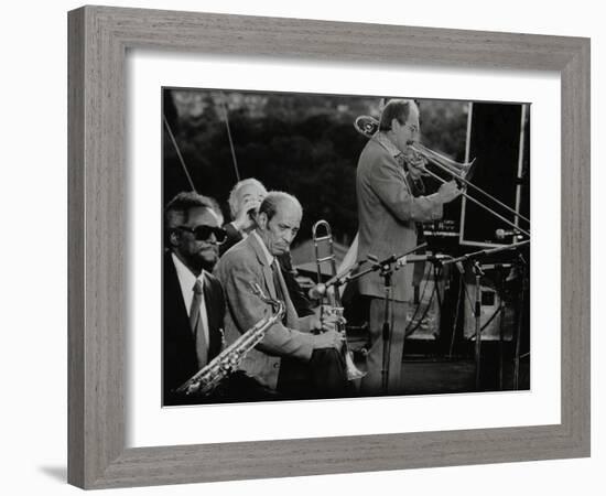 Don Lusher, Jimmy Forest and Vic Dickenson at the Capital Radio Jazz Festival-Denis Williams-Framed Photographic Print