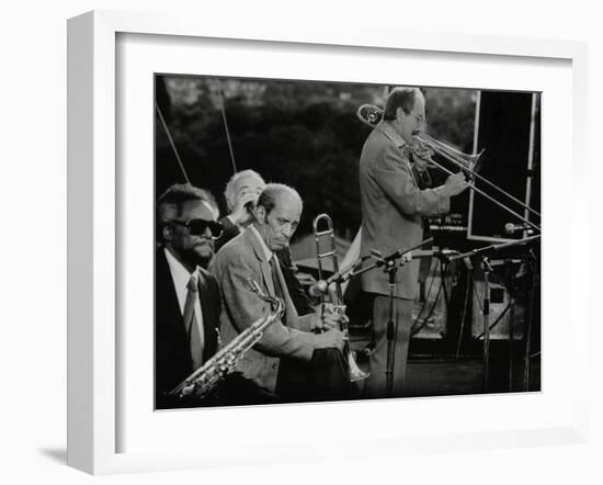 Don Lusher, Jimmy Forest and Vic Dickenson at the Capital Radio Jazz Festival-Denis Williams-Framed Photographic Print