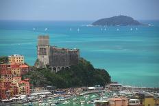 The fortress of Lerici, coast of Liguria, Italy, Europe-Don Mammoser-Photographic Print