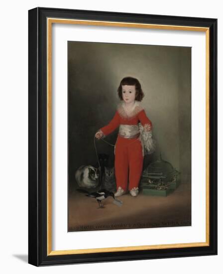 Don Manuel Osorio Manrique De Zuniga (1784-92), 1790-Francisco de Goya-Framed Giclee Print