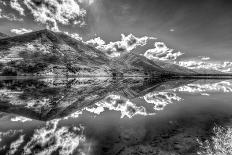Part of the Chugach Mountain Range Reflecting in Summit Lake - Kenai Peninsula-Don Mennig-Photographic Print