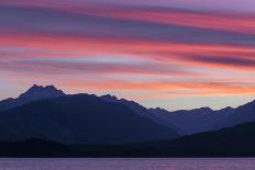 Washington State, Seabeck. Composite of God Rays over Hood Canal-Don Paulson-Giclee Print