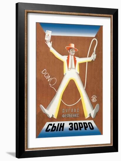 Don Q- Son of Zorro-Stenberg Brothers-Framed Art Print