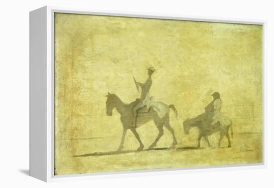 Don Quixote and Sancho Pansa-Honoré Daumier-Framed Premier Image Canvas