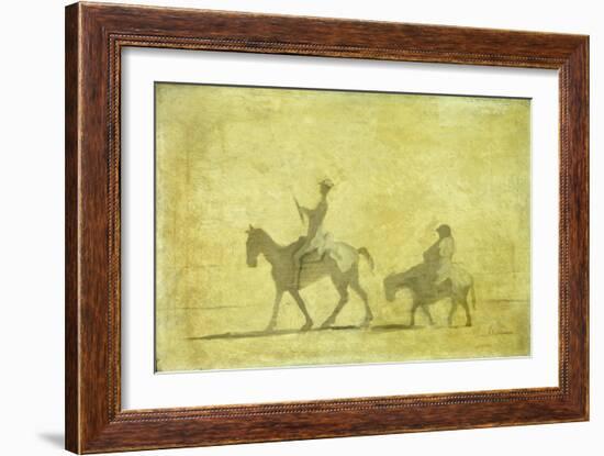 Don Quixote and Sancho Pansa-Honoré Daumier-Framed Giclee Print