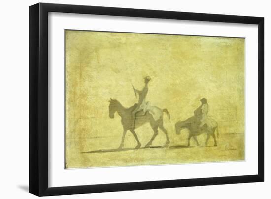 Don Quixote and Sancho Pansa-Honoré Daumier-Framed Giclee Print