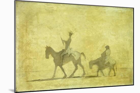 Don Quixote and Sancho Pansa-Honoré Daumier-Mounted Giclee Print