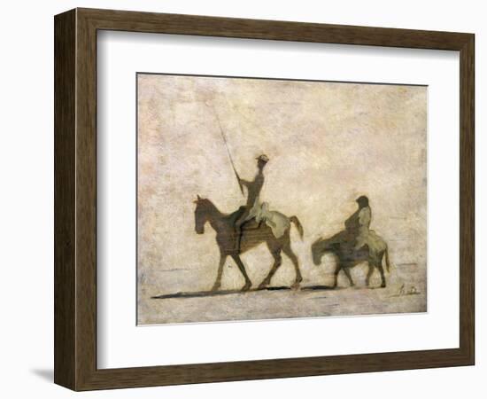 Don Quixote and Sancho Panza-Honore Daumier-Framed Giclee Print