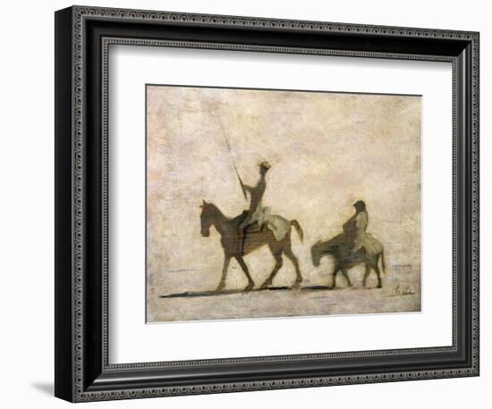 Don Quixote and Sancho Panza-Honore Daumier-Framed Giclee Print