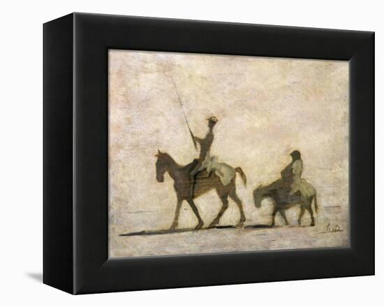 Don Quixote and Sancho Panza-Honore Daumier-Framed Premier Image Canvas