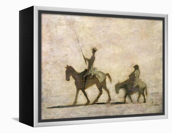 Don Quixote and Sancho Panza-Honore Daumier-Framed Premier Image Canvas