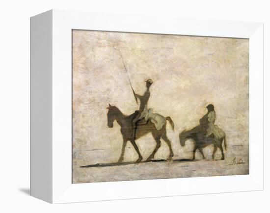 Don Quixote and Sancho Panza-Honore Daumier-Framed Premier Image Canvas