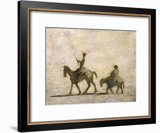 Don Quixote and Sancho Panza-Honore Daumier-Framed Giclee Print