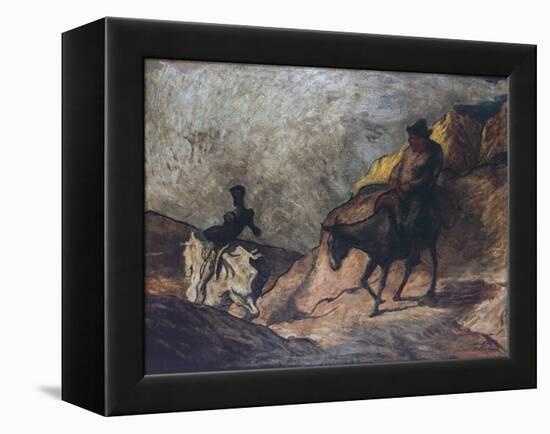 Don Quixote and Sancho Panza-Honore Daumier-Framed Premier Image Canvas