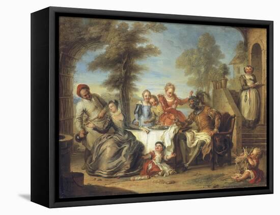 Don Quixote at the Inn-Charles Antoine Coypel-Framed Premier Image Canvas