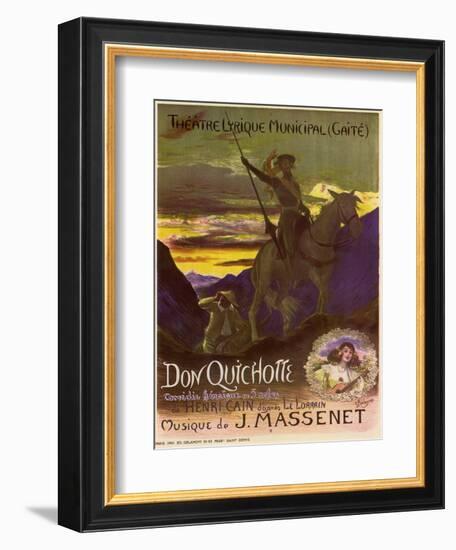 Don Quixote, c.1910-Georges Antoine Rochegrosse-Framed Giclee Print