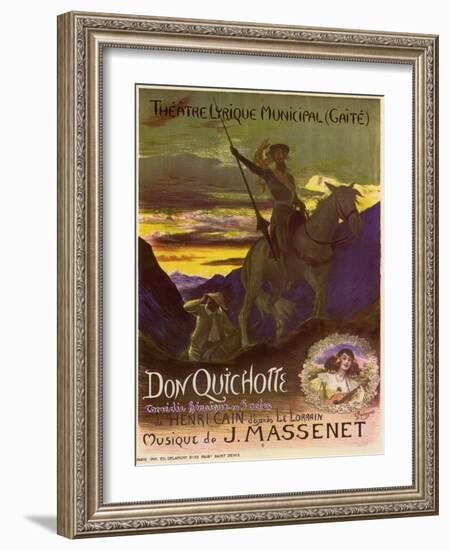 Don Quixote, c.1910-Georges Antoine Rochegrosse-Framed Giclee Print