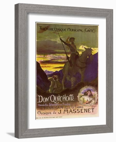 Don Quixote, c.1910-Georges Antoine Rochegrosse-Framed Giclee Print