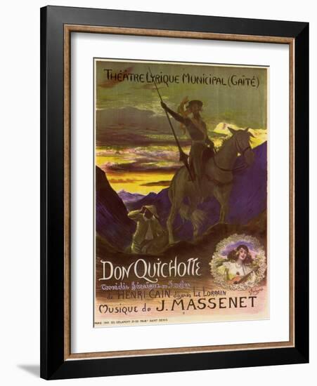 Don Quixote, c.1910-Georges Antoine Rochegrosse-Framed Giclee Print