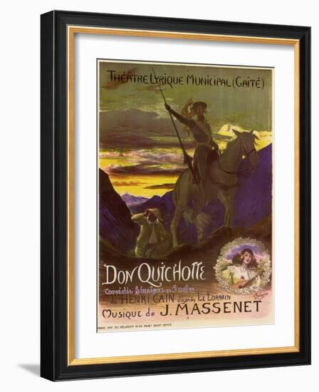 Don Quixote, c.1910-Georges Antoine Rochegrosse-Framed Giclee Print