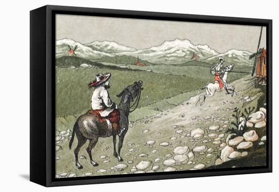 Don Quixote C1910-Chris Hellier-Framed Premier Image Canvas
