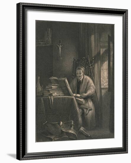 Don Quixote in His Study, 1831-Richard Parkes Bonington-Framed Giclee Print