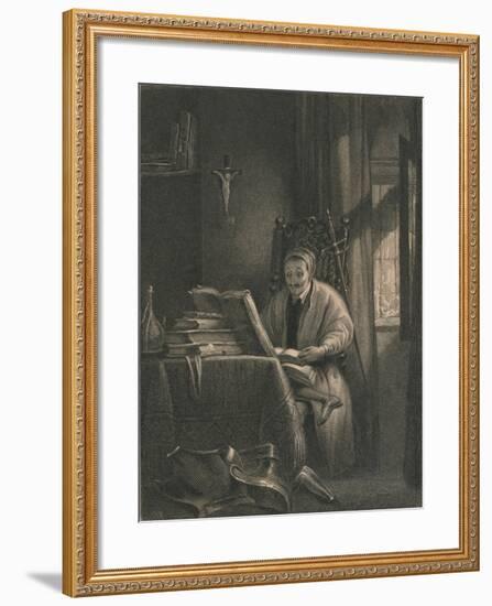 Don Quixote in His Study, 1831-Richard Parkes Bonington-Framed Giclee Print