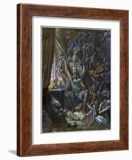 Don Quixote in His Study-Stefano Bianchetti-Framed Giclee Print