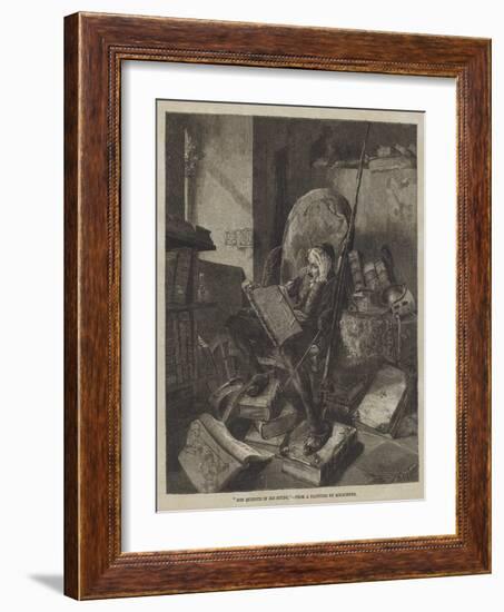 Don Quixote in His Study-Adolf Schreyer-Framed Giclee Print