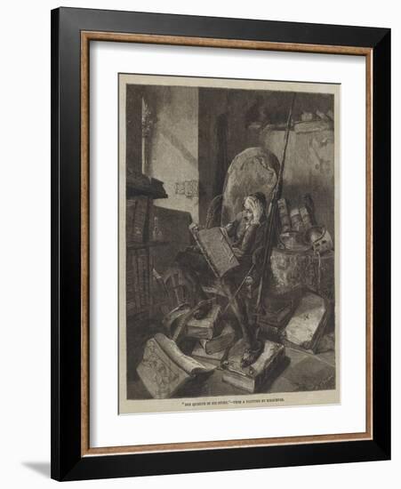 Don Quixote in His Study-Adolf Schreyer-Framed Giclee Print