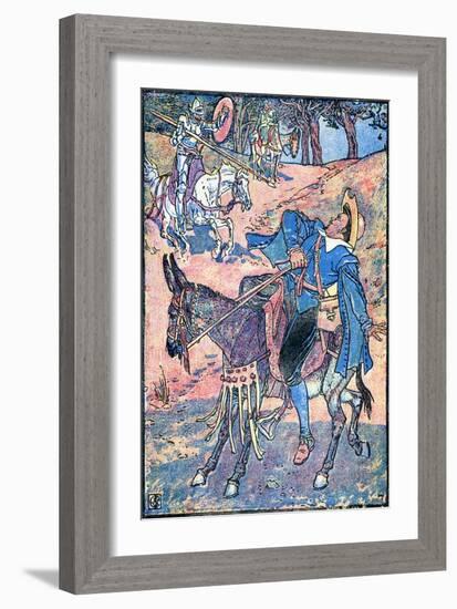 Don Quixote of the Mancha by Walter Crane-Walter Crane-Framed Giclee Print