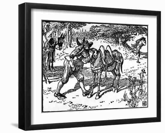 Don Quixote of the Mancha by Walter Crane-Walter Crane-Framed Giclee Print