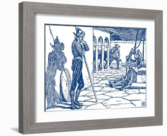 Don Quixote of the Mancha by Walter Crane-Walter Crane-Framed Giclee Print