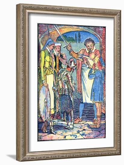 Don Quixote of the Mancha by Walter Crane-Walter Crane-Framed Giclee Print