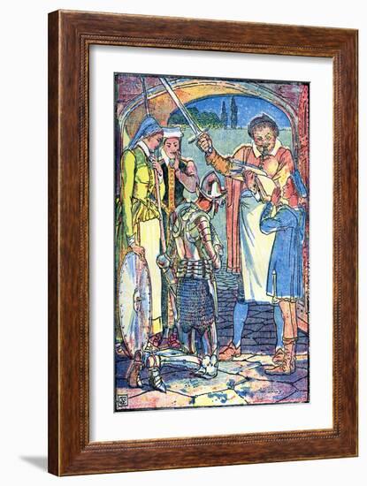 Don Quixote of the Mancha by Walter Crane-Walter Crane-Framed Giclee Print