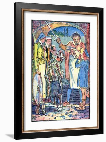 Don Quixote of the Mancha by Walter Crane-Walter Crane-Framed Giclee Print