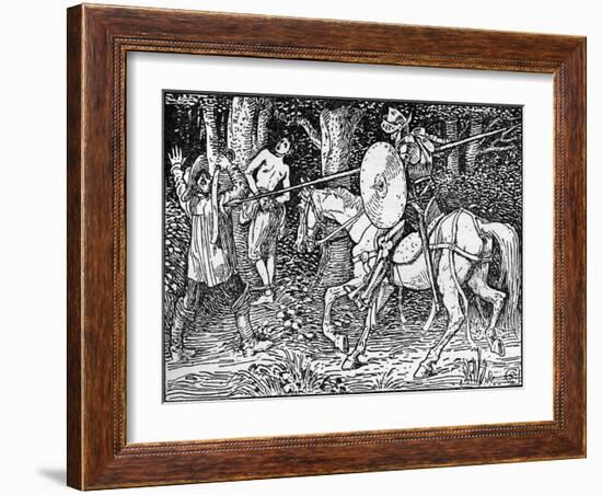 Don Quixote of the Mancha by Walter Crane-Walter Crane-Framed Giclee Print