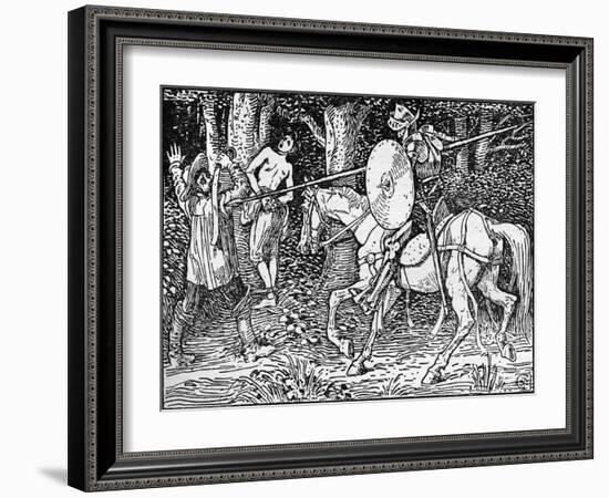 Don Quixote of the Mancha by Walter Crane-Walter Crane-Framed Giclee Print