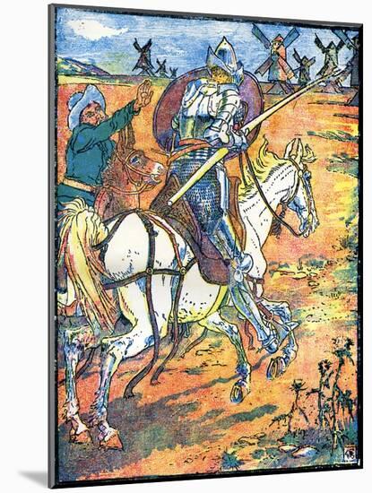 Don Quixote of the Mancha by Walter Crane-Walter Crane-Mounted Giclee Print