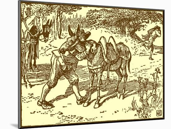 Don Quixote of the Mancha by Walter Crane-Walter Crane-Mounted Giclee Print