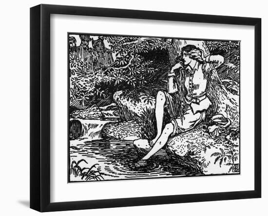 Don Quixote of the Mancha by Walter Crane-Walter Crane-Framed Giclee Print