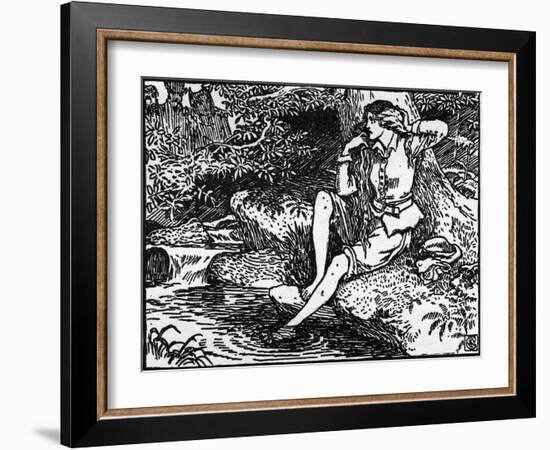 Don Quixote of the Mancha by Walter Crane-Walter Crane-Framed Giclee Print