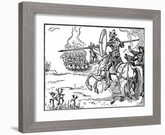 Don Quixote of the Mancha by Walter Crane-Walter Crane-Framed Giclee Print