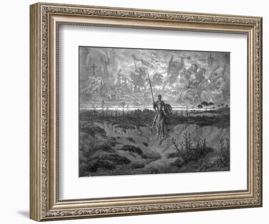 Don Quixote on Horseback-Gustave Doré-Framed Photographic Print