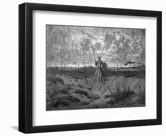 Don Quixote on Horseback-Gustave Doré-Framed Photographic Print